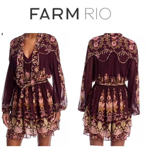 FARM Rio Bella Mini Dress - Picture 1 of 5